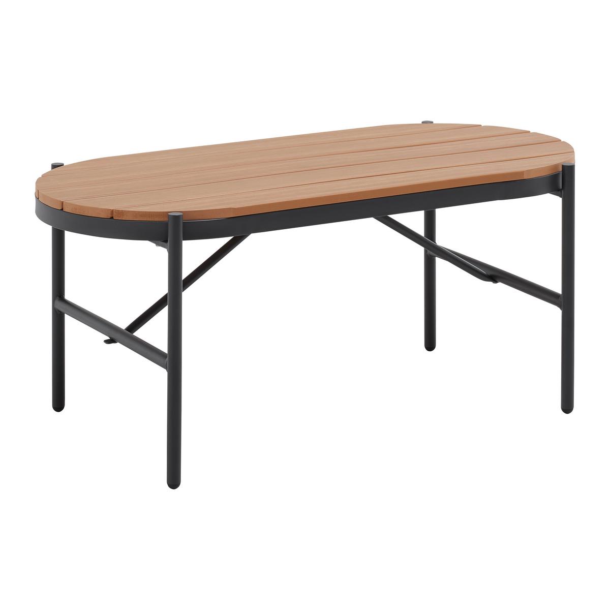 Zahradní sedací souprava ZOPHIA - šedá/černá, Moderní, kov/textil (294/68/77cm) - Bessagi Garden