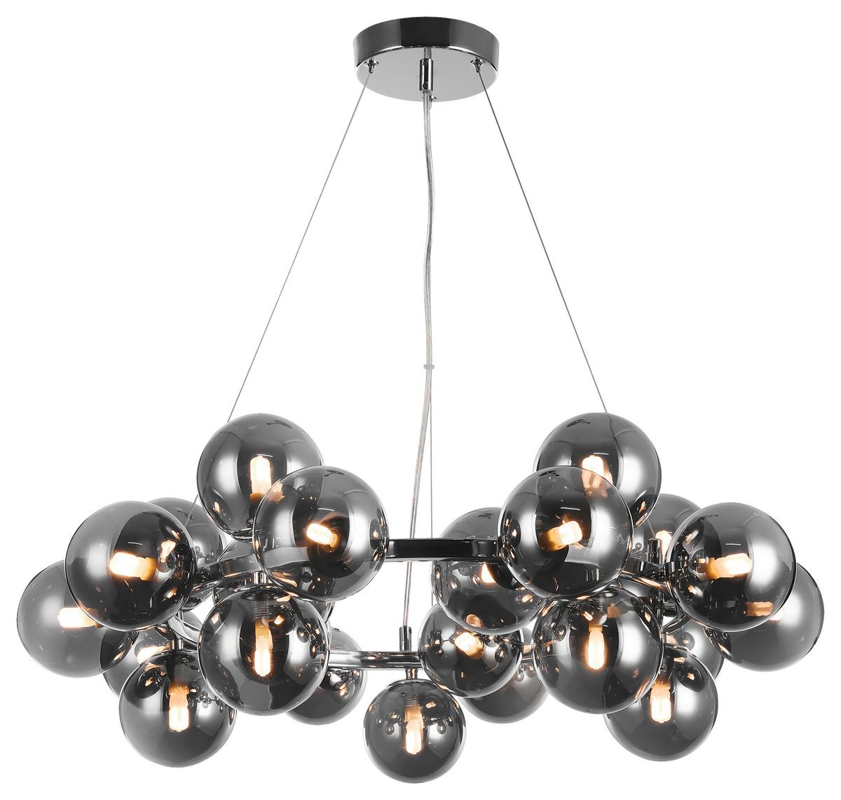Pendelleuchte Dallas - Chromfarben, Trend, Glas/Metall (69/23,8/69cm) - MAYTONI
