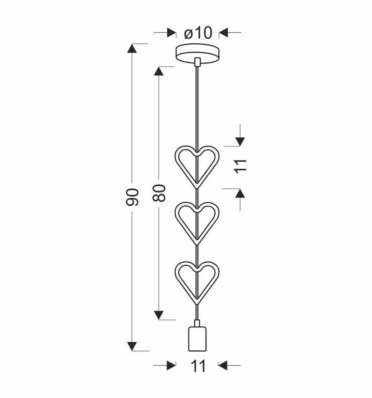 Kinderhängeleuchte 31-12159 Single Hhh - Blau/Weiß, Basics, Holzwerkstoff/Metall (11/10/90cm)