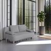 Schlafsofa mit Bettkasten Lara Graubraun - Taupe/Buchefarben, Design, Holzwerkstoff/Textil (193/86/85cm) - P & B