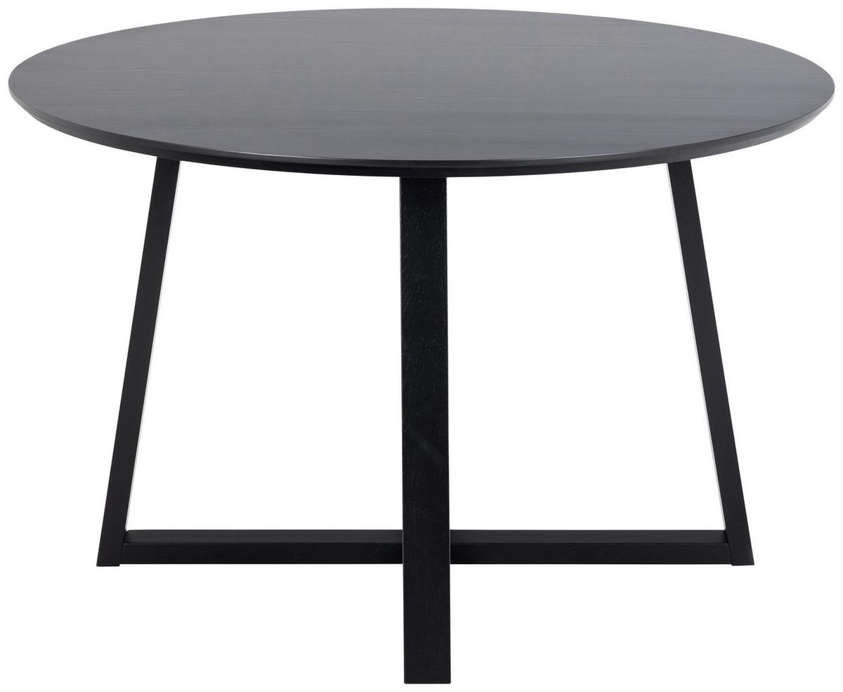Esstisch Rund Malika 120x75 Cm Schwarz - Schwarz, MODERN, Holz/Holzwerkstoff (120/120/75cm) - MID.YOU