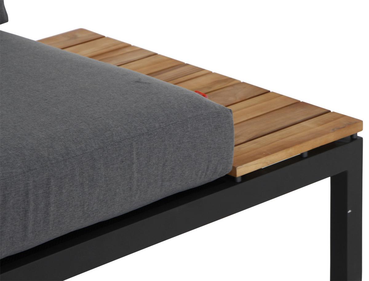 Loungesofa H16599 - Anthrazit/Grau, MODERN, Holz/Textil (175/70/84cm) - Siena Garden