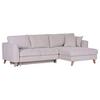 Ecksofa Rimini - Buchefarben/Naturfarben, Design, Textil (271/165cm) - MID.YOU