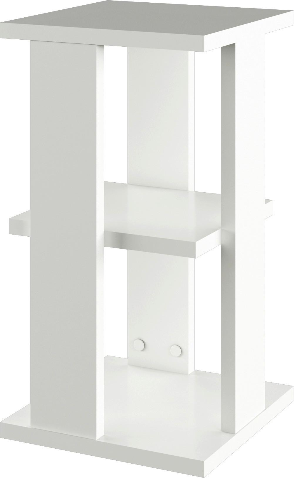 Nočný Stolík Box V2 - biela, Moderný, kompozitné drevo (32/59/32cm)