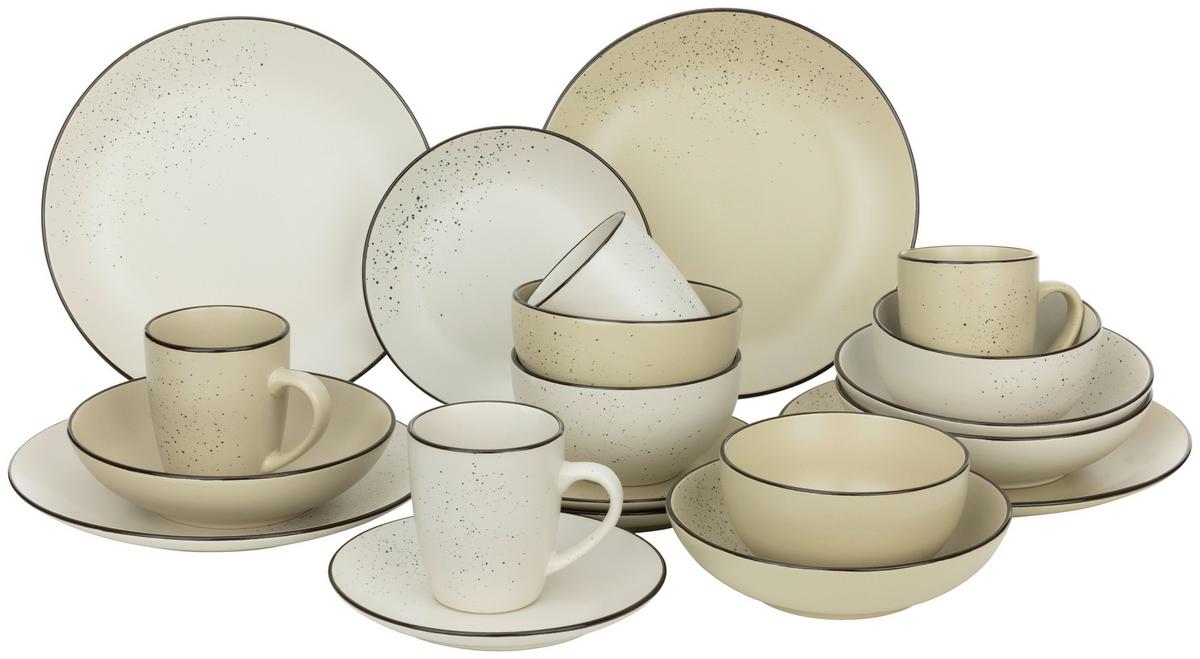 Kombiservice Sabrina - Beige/Creme, MODERN, Keramik - James Wood