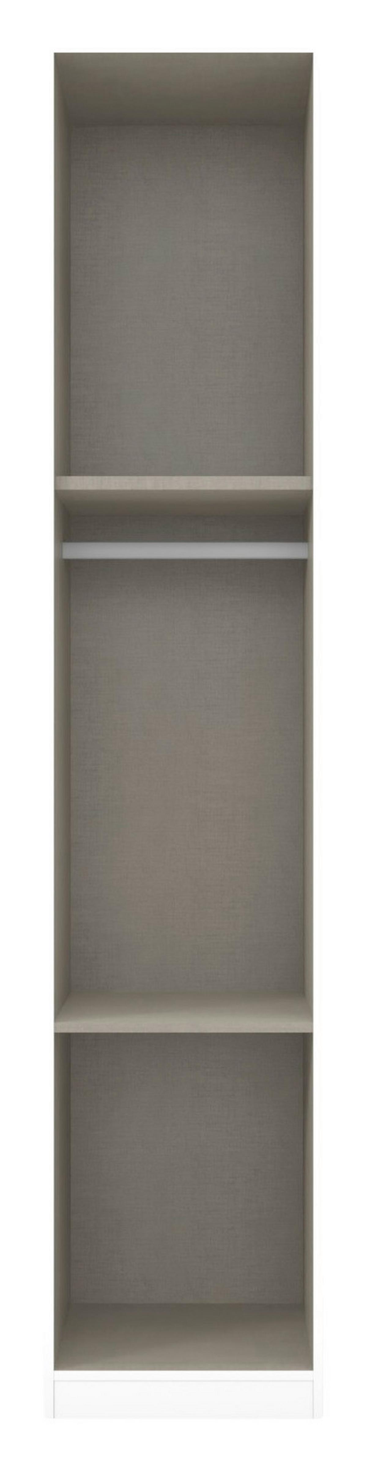 Drehtürenschrank Alabama Weiß B: 47 Cm - Weiß, MODERN, Holzwerkstoff (47/229/54cm) - Rauch Möbel