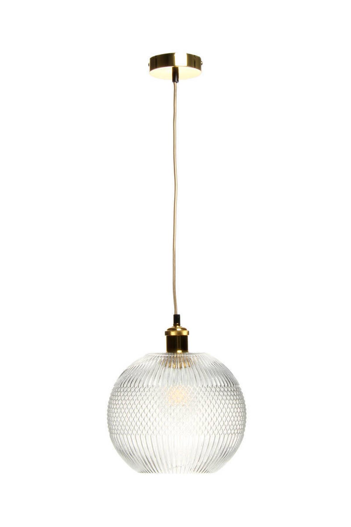 Hängeleuchte Neptun H: 26 cm 1-Flammig - Grau, Trend, Glas (25/26/25cm) - Kayoom