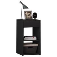 Noční stolek SLEDO MAXI černá - černá, Konvenční, kompozitní dřevo (35/65/35cm) - MID.YOU