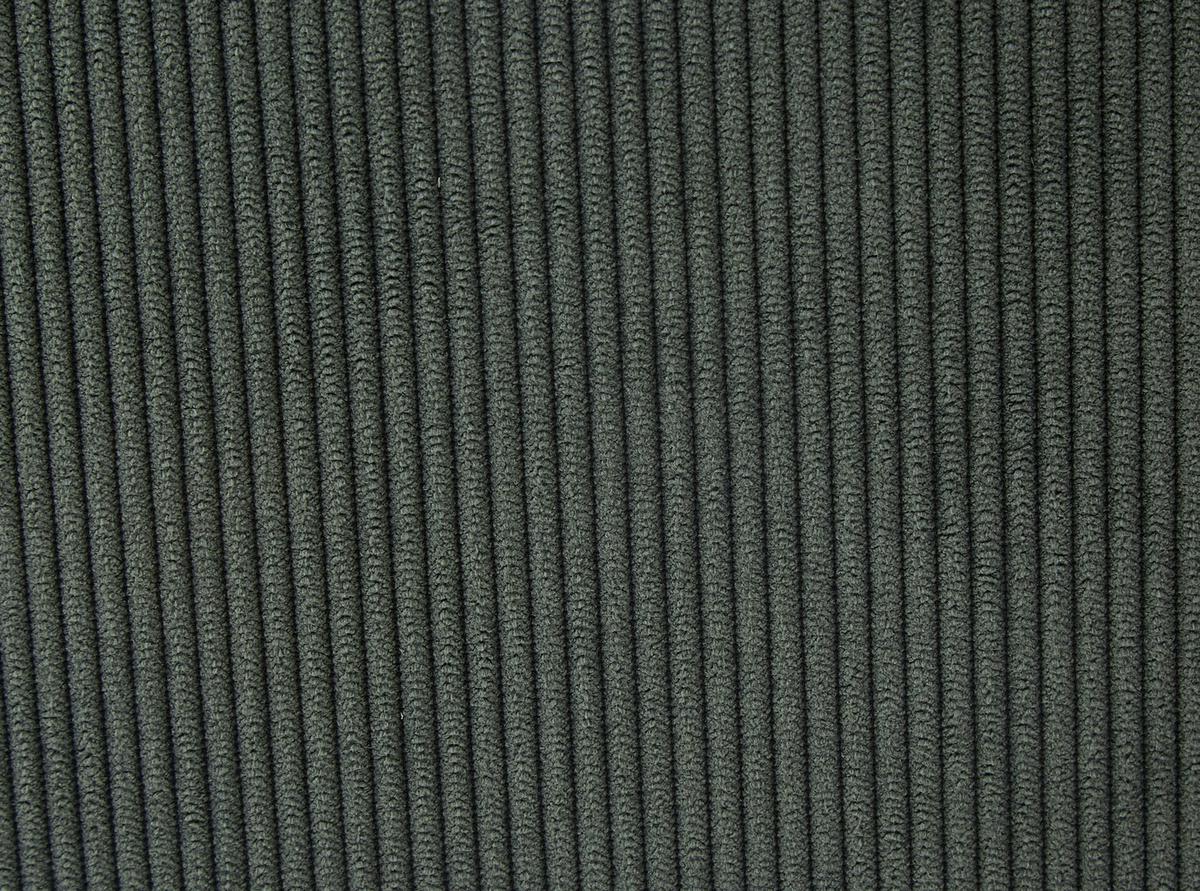 Křeslo s taburetem ALEX, zelený manšestr, max. 120 kg - černá/zelená, Moderní, kov/textil (68/100/78cm) - Mömax