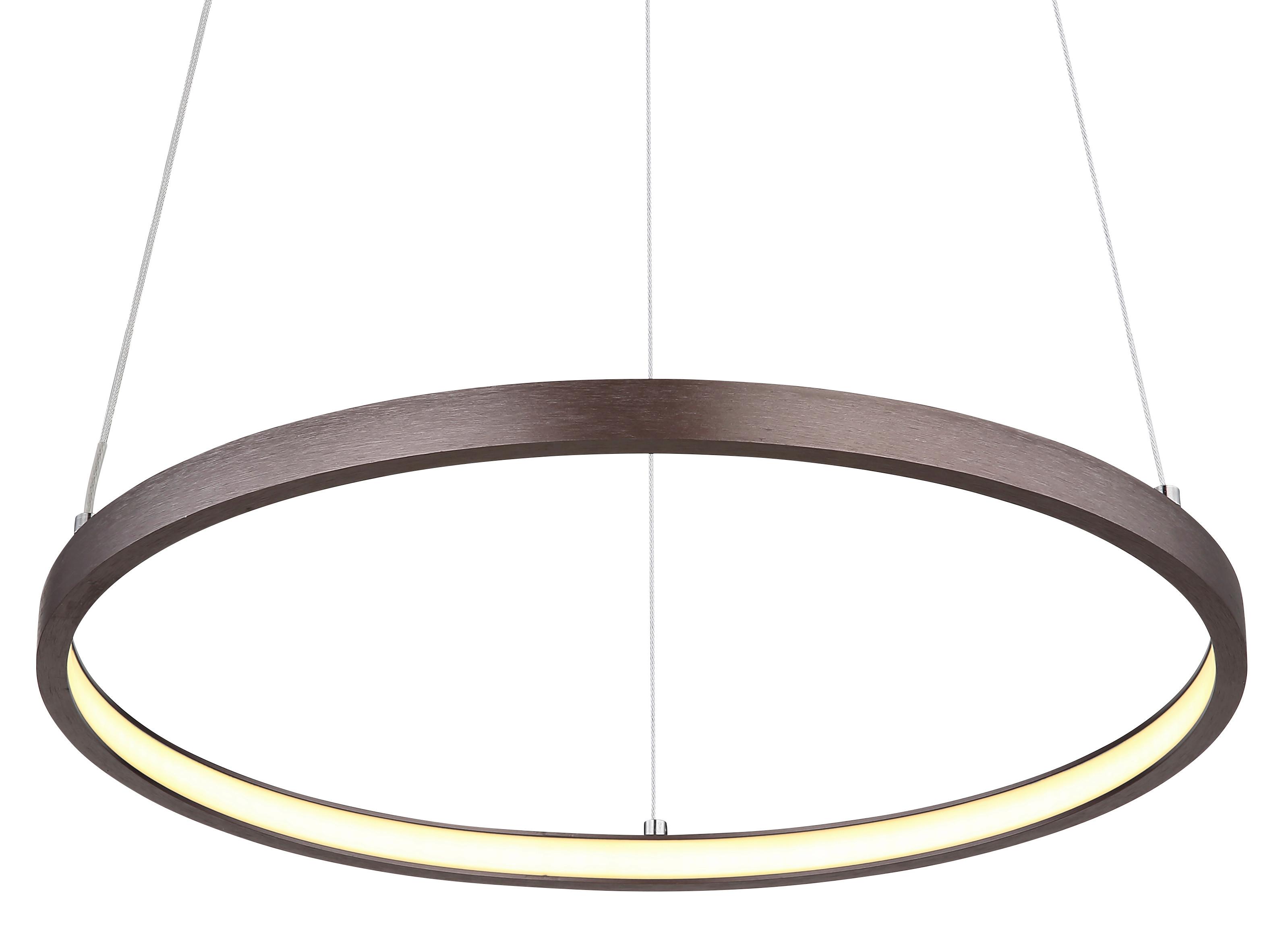 Led Függőlámpa 67192-19br - barna/opál, Design, műanyag/fém (38,5/120cm) - Globo