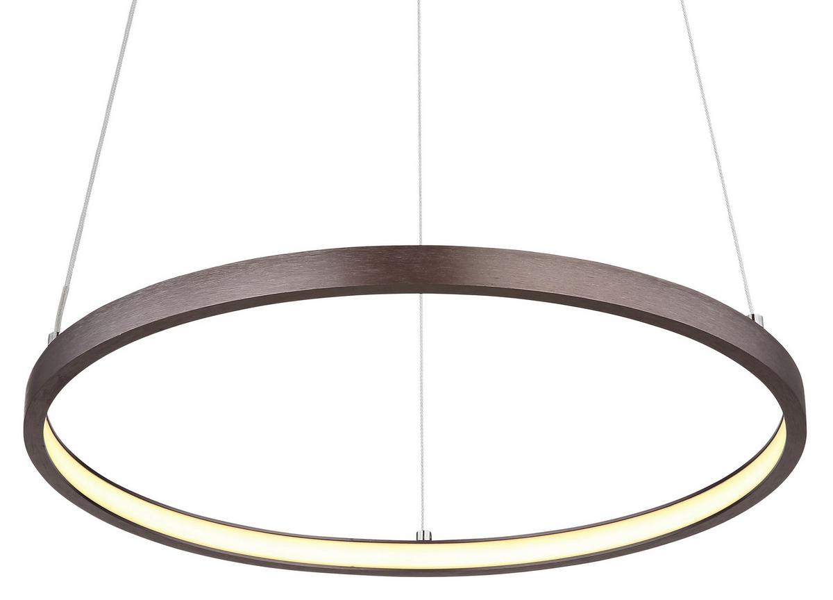 Led Függőlámpa 67192-19br - barna/opál, Design, műanyag/fém (38,5/120cm) - Globo