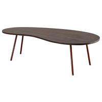 Konferenční stolek JAI masív - měděné barvy/tmavě šedá, Design, kov/dřevo (122/63/34,5cm) - MID.YOU