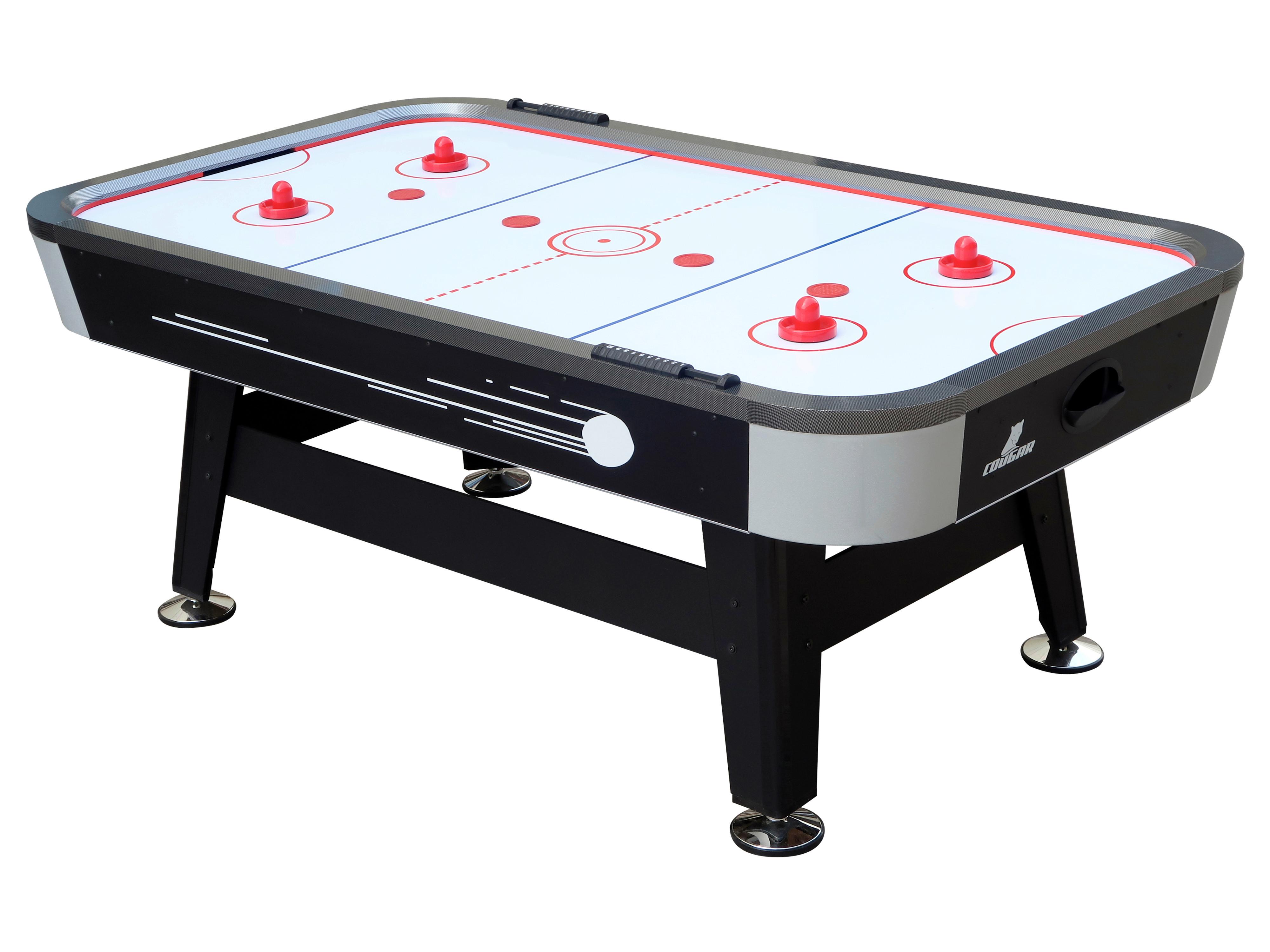 Tisch-Eishockey Super Scoop L: 213 cm Schwarz mit Puck - Schwarz, Basics, Holz (122/81/213cm) - Ambia Garden