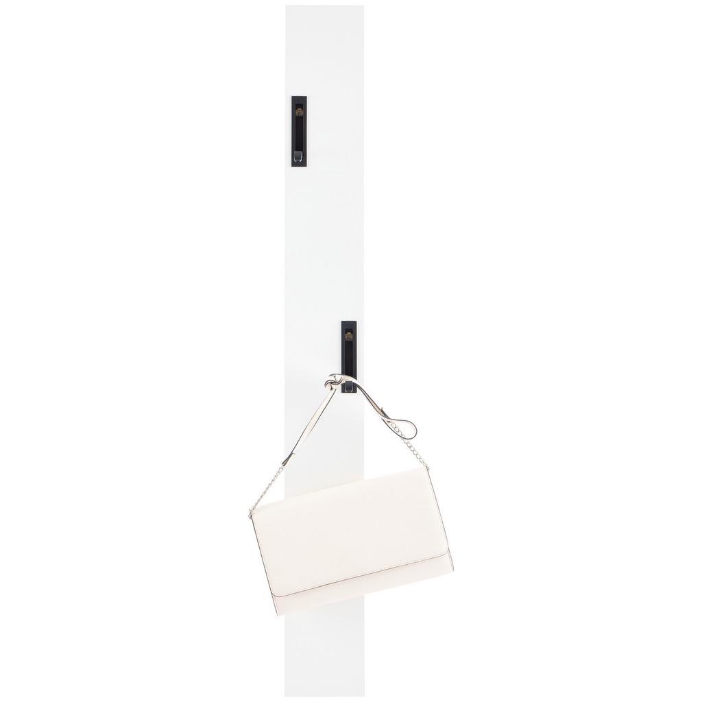Garderobe Leony H: 110 cm Weiss, 4 Haken