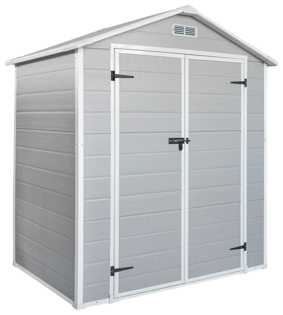 Gartenhaus Bayonne - Grau, MODERN, Kunststoff/Metall (182.5/220/103cm) - Homezone