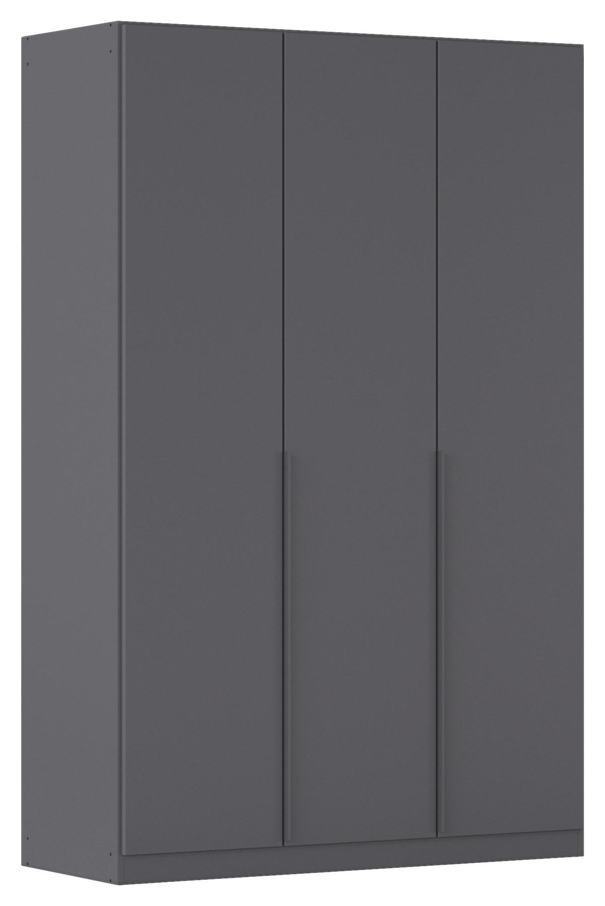 Drehtürenschrank Alabama Grau Metallic B: 136 Cm - Grau, MODERN, Holzwerkstoff (136/229/54cm) - Rauch Möbel