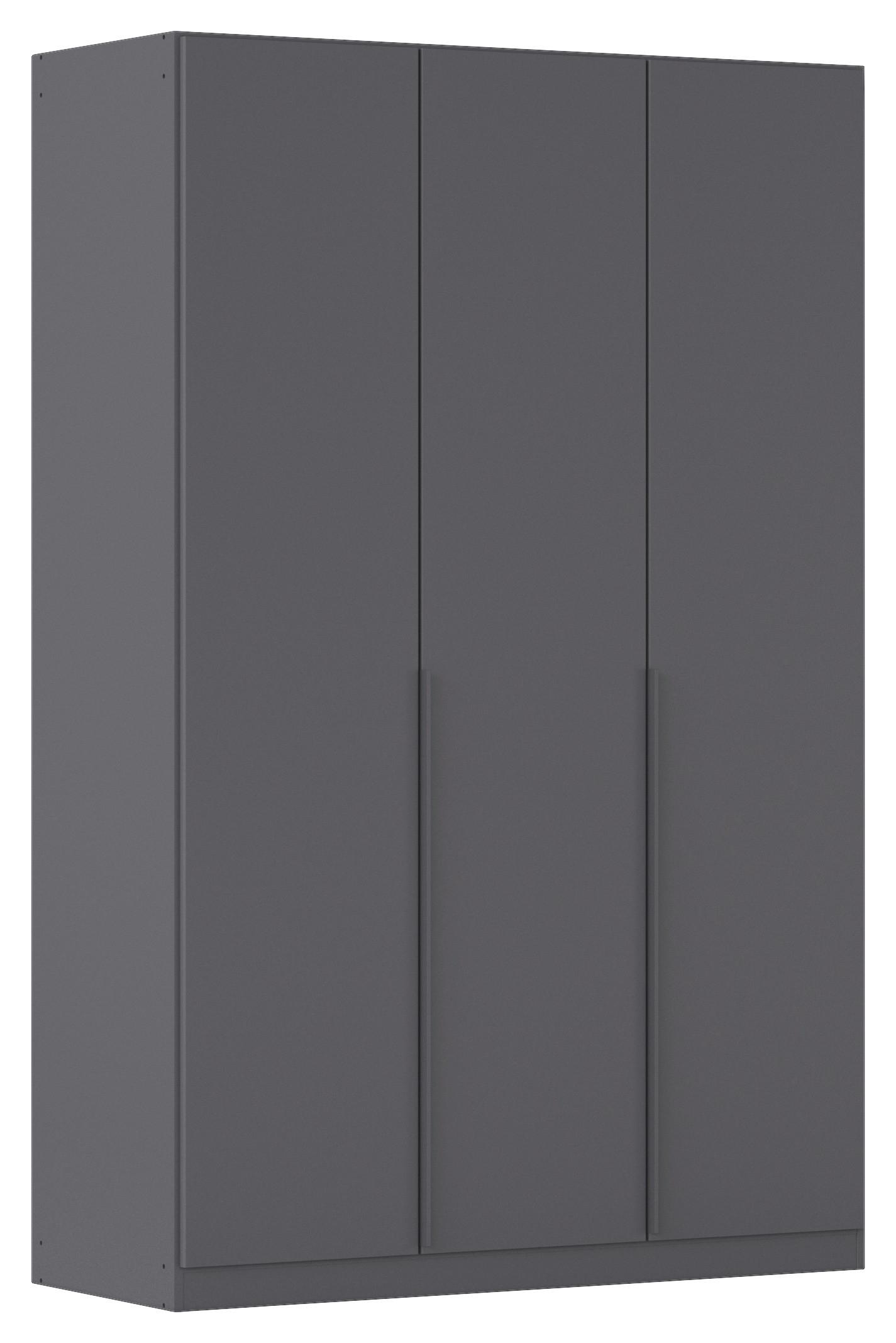 Drehtürenschrank Alabama Grau Metallic B: 136 Cm