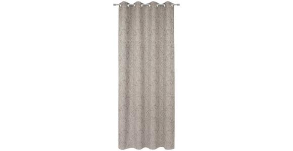 Vorhang Mit Ösen Roma B: 140cm, Taupe - Taupe, ROMANTIK / LANDHAUS, Textil (140/245cm) - James Wood