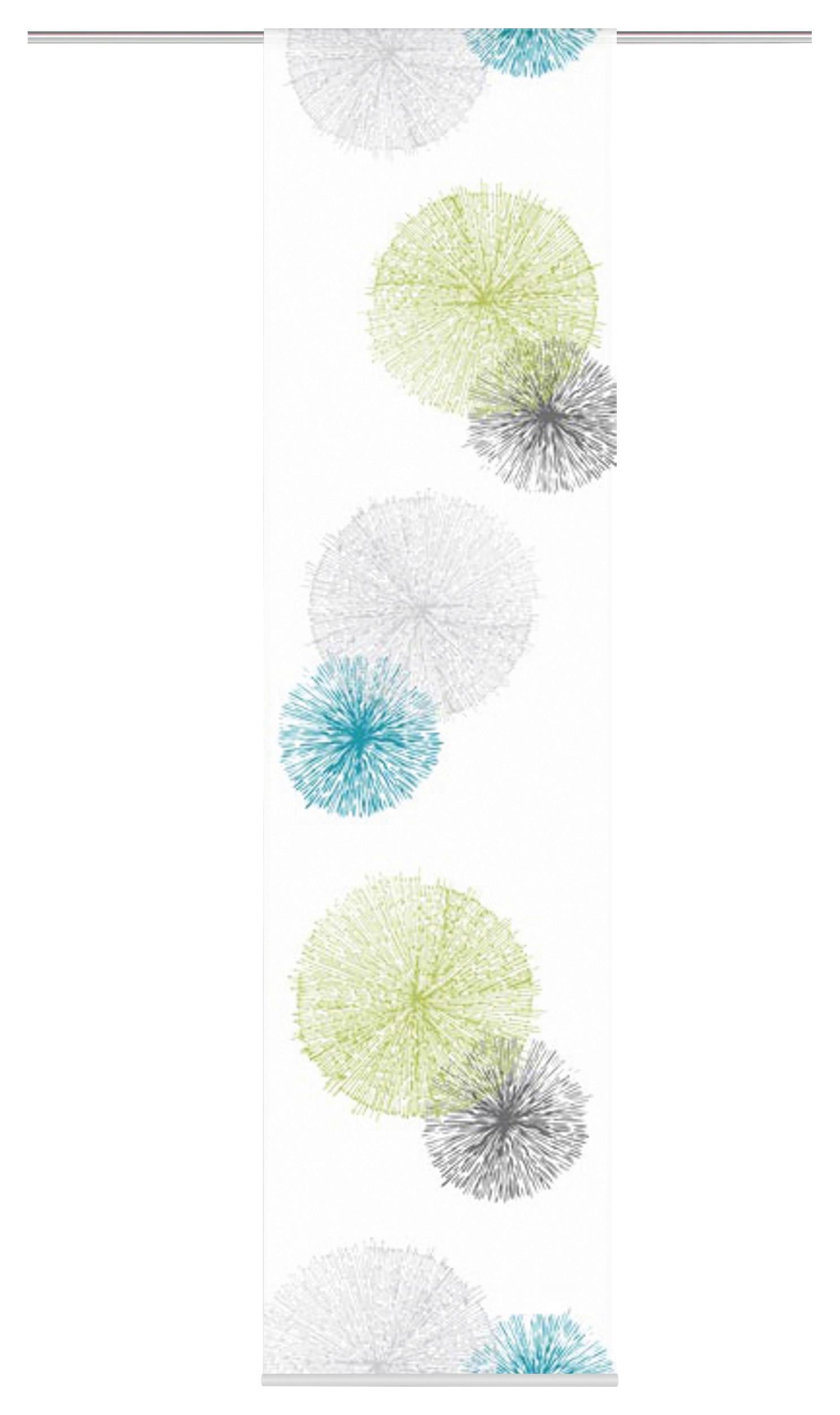 Flächenvorhang 3-Tlg. Rawlins B: 60 cm, Grün, Blickdicht - Grün, Basics, Textil (60/245cm)