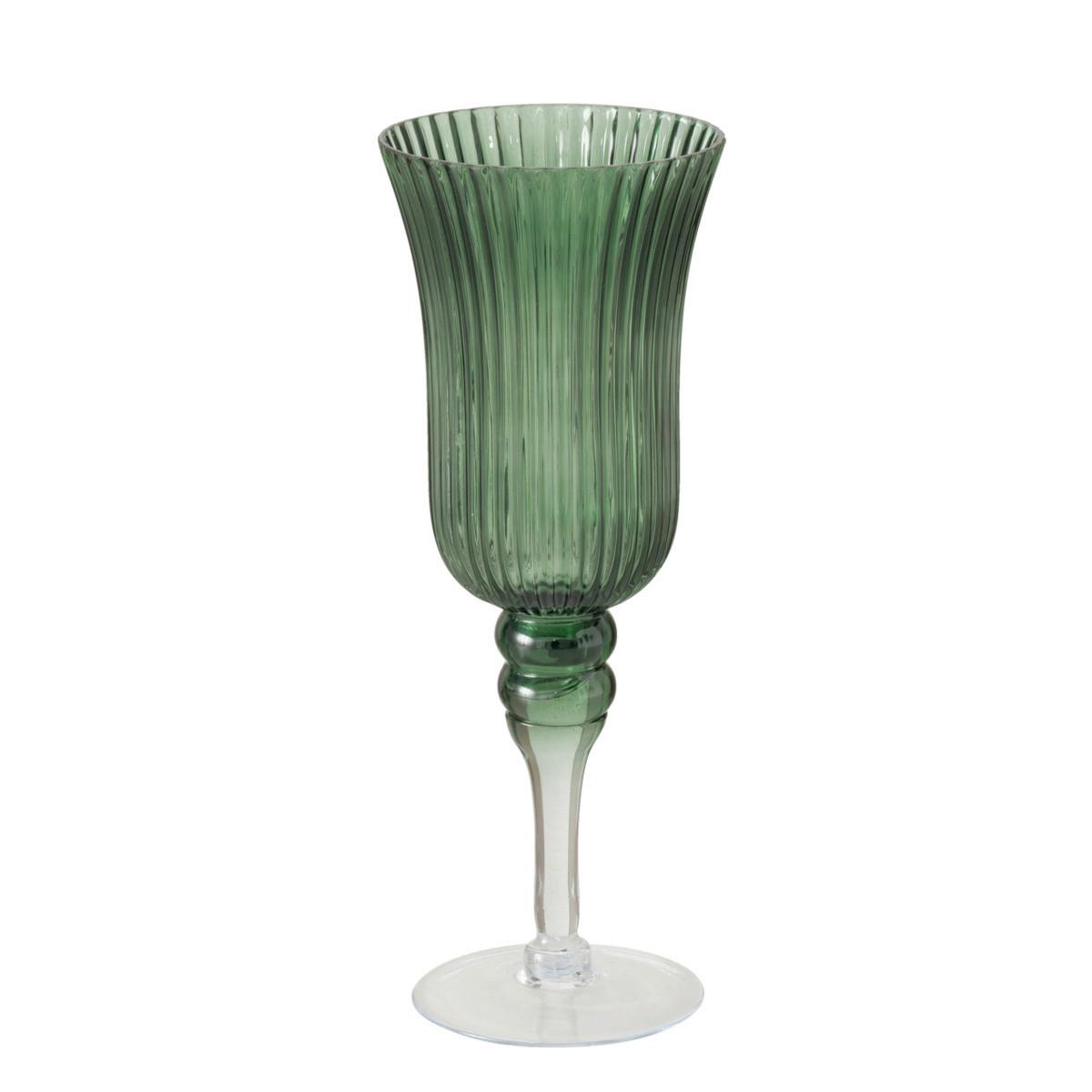 Windlicht Manou - Grün, Basics, Glas (11/35cm)