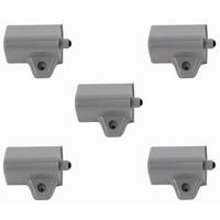 Türdämpfer Drehtüren Packs 5 Stück - Alufarben, Metall (1/1/1cm)