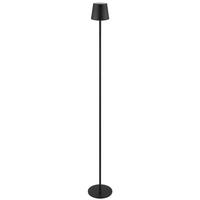 Akku-Stehleuchte 58438sg - Opal/Schwarz, Basics, Kunststoff/Textil (16/120cm) - Globo