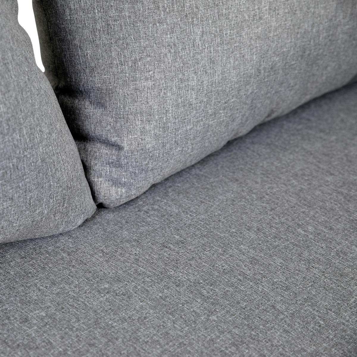 Loungegarnitur 4-Tlg Amsterdam aus Aluminium mit Glasplatte - Anthrazit, Basics, Glas/Textil (131,5/77/72cm) - Gardenson