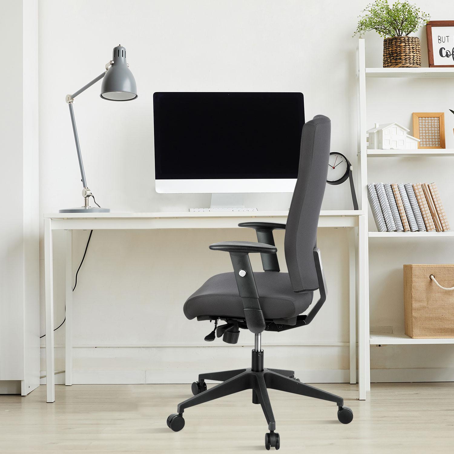 Drehstuhl Pro-Tec 300 Anthrazit - Anthrazit, MODERN, Kunststoff/Textil (57/125/53cm) - MID.YOU