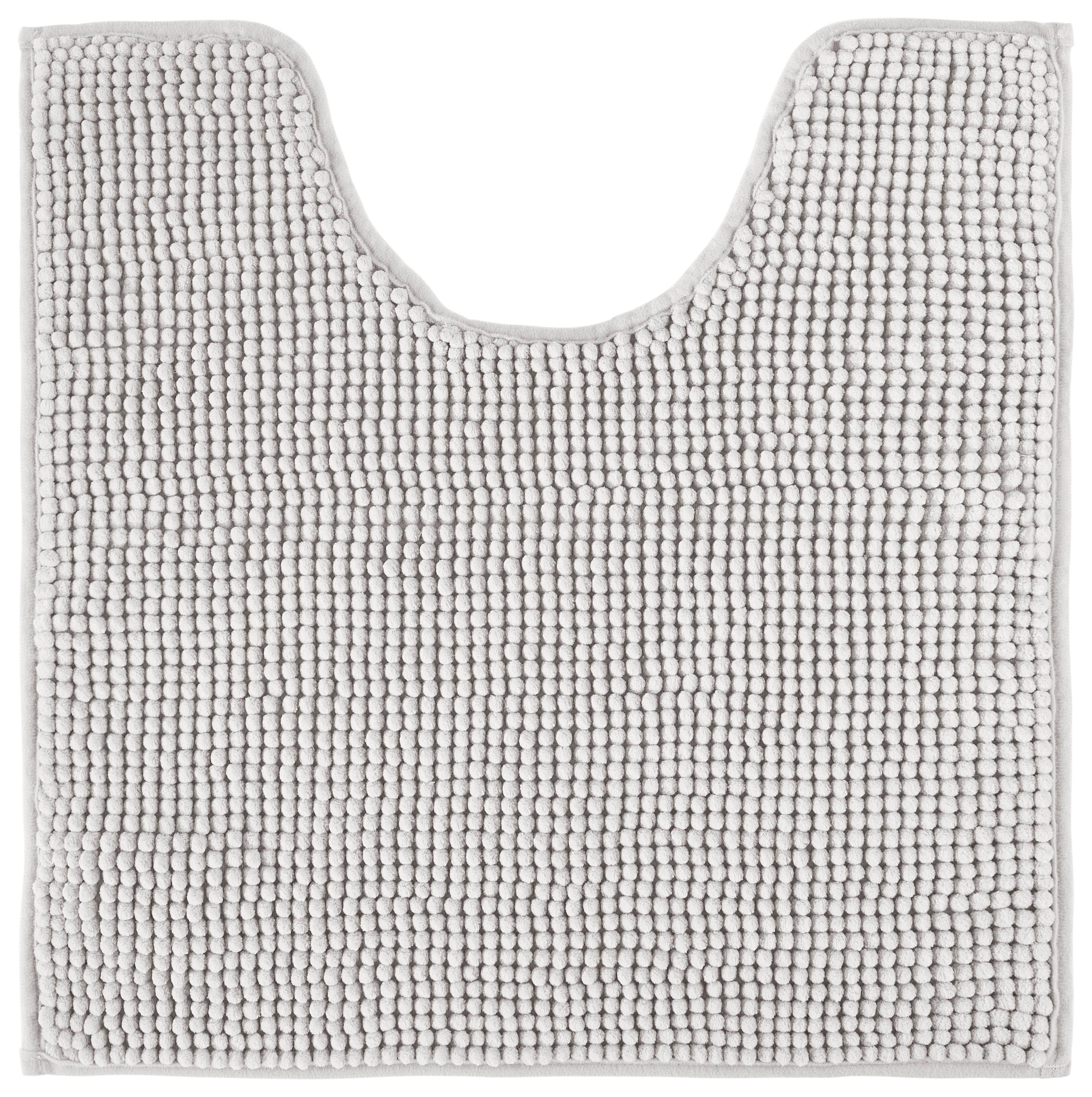 WC PREDLOŽKA Nelly, 50/50cm, strieborná - strieborná, textil (50/50cm) - Modern Living