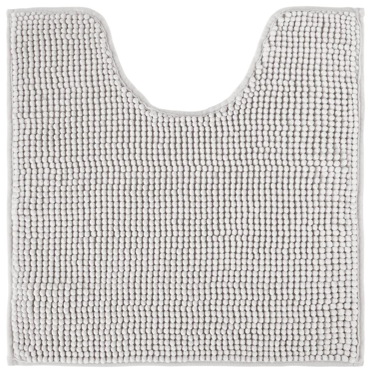 WC PREDLOŽKA Nelly, 50/50cm, strieborná - strieborná, textil (50/50cm) - Modern Living