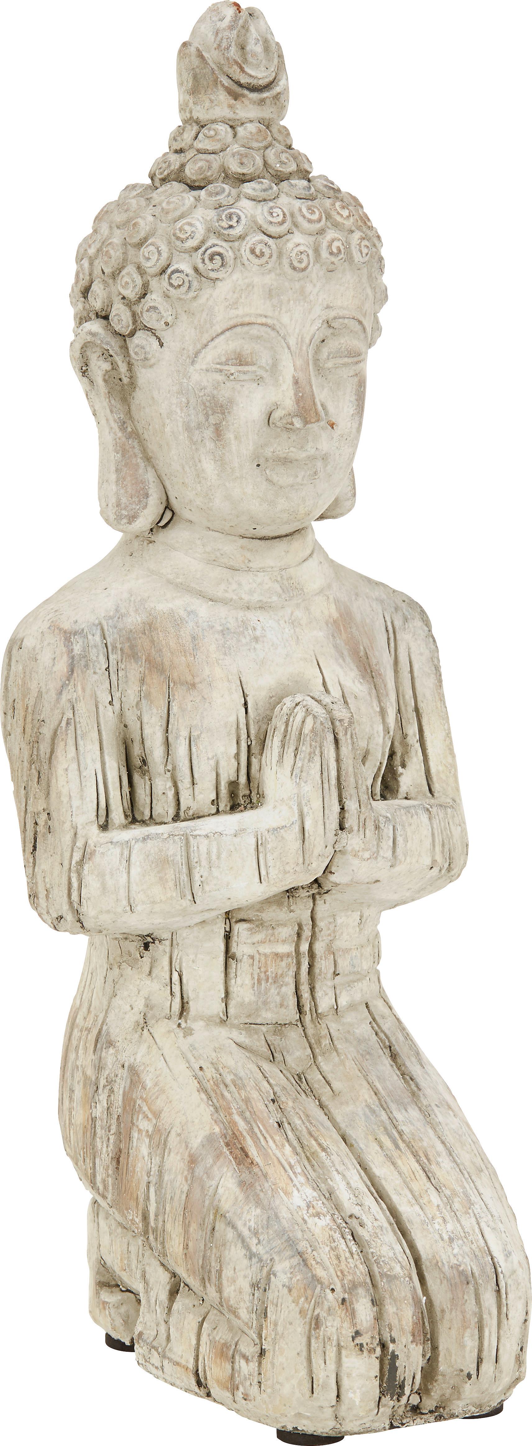 Budha Buddha Knieend I - hnedá, Konvenčný, kameň (19/15/42,5cm) - Modern Living