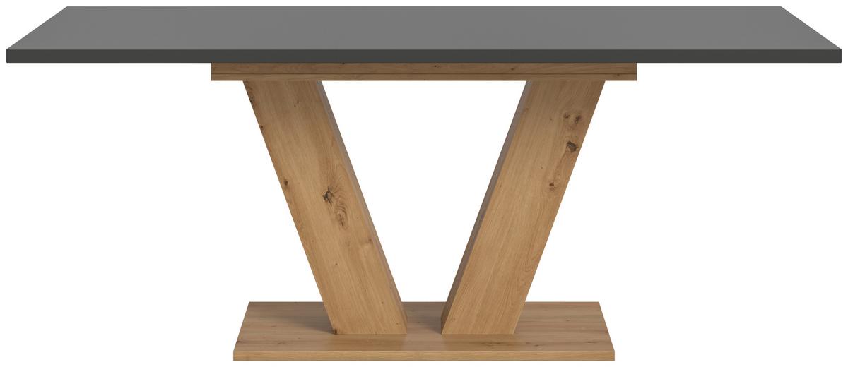 Ausziehtisch Marlon 150 Az Grau/Artisan, B: 150-190 cm - Eiche Artisan/Grau, Trend, Holzwerkstoff (150-190/76/90cm)