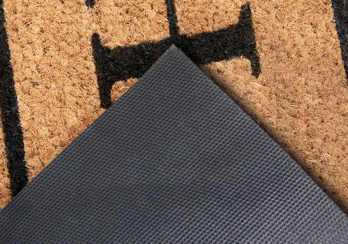 Kokosmatte Mix Mats Widehomeborder 27x70 - Hellbraun/Schwarz, Basics, Naturmaterialien (27/70cm) - Hanse Home