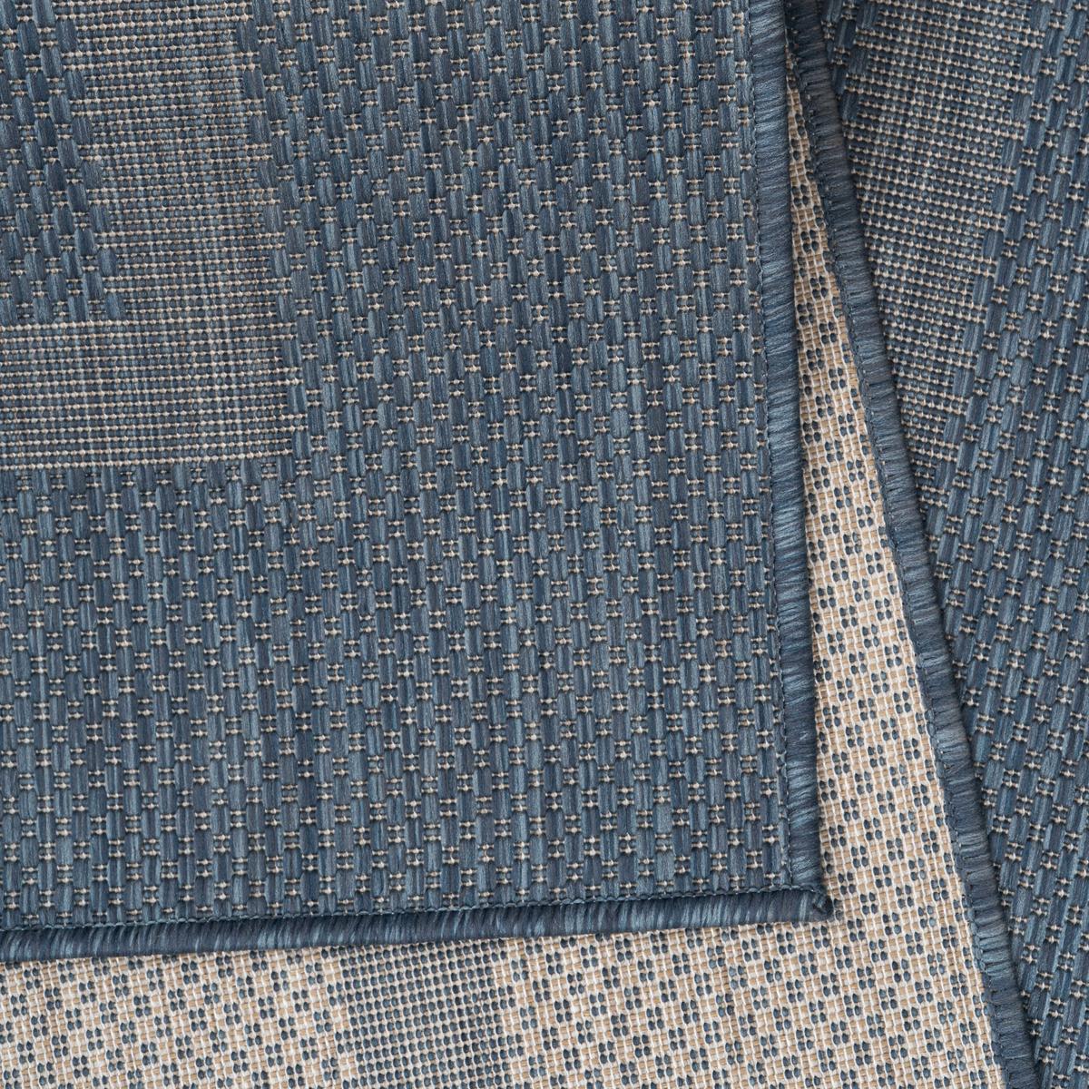 Flachwebteppich Relax - Blau, Basics, Textil (200/200cm) - Novel