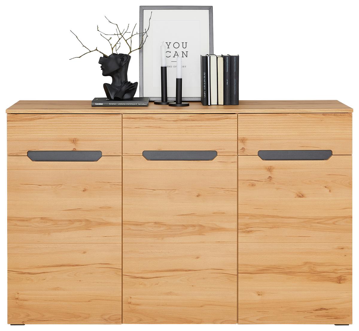 Kommode 139,6 cm Alana Crenata Dekor - MODERN, Holzwerkstoff (139,6cm)