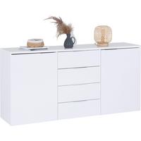 Kommode 180cm Split 2, Weiß - Weiß/Grau, MODERN, Holz (180/89/43cm) - Luca Bessoni