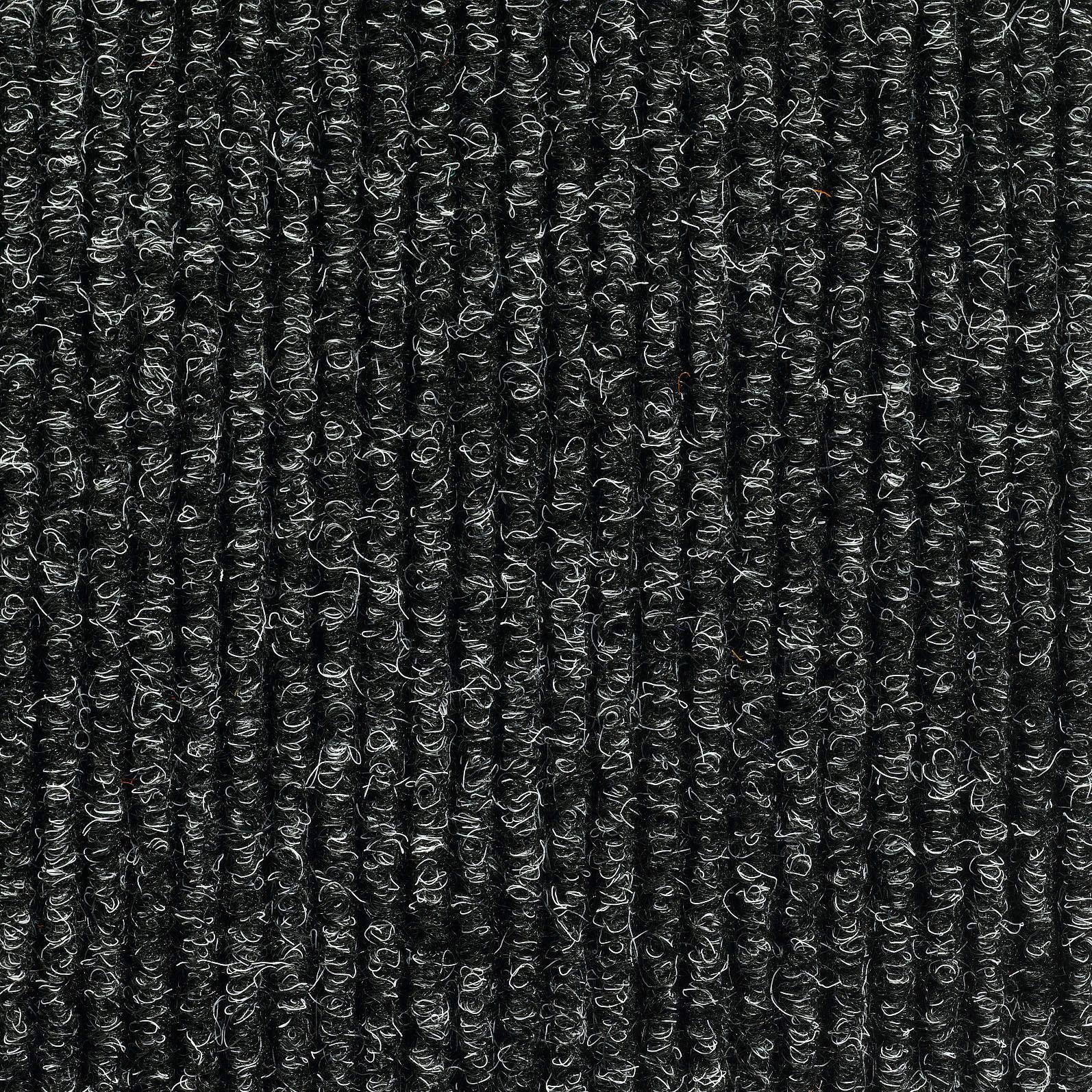 Teppichfliese Anthrazit Solid Rib 50x50 Cm Florhöhe 2,5 Mm - Anthrazit, Basics, Textil (50/50cm)
