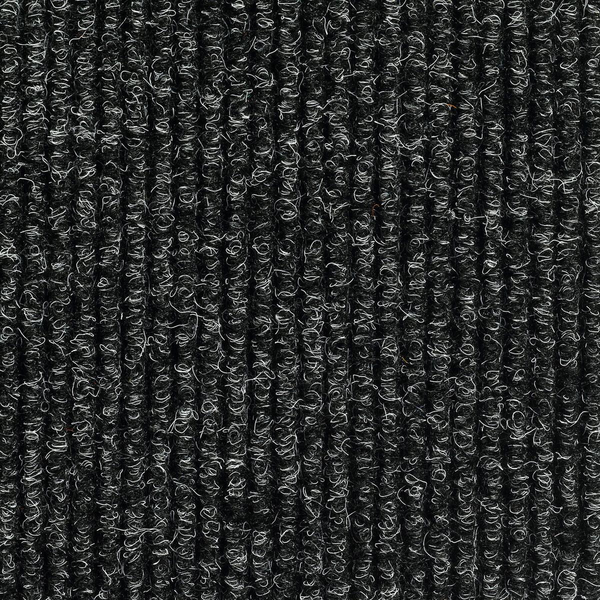 Teppichfliese Anthrazit Solid Rib 50x50 Cm Florhöhe 2,5 Mm - Anthrazit, Basics, Textil (50/50cm)
