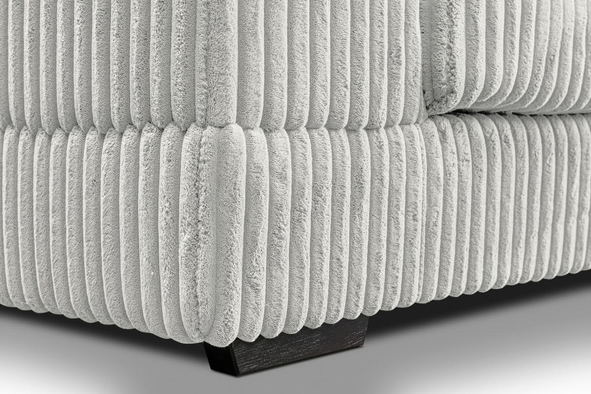 Ecksofa Funny - Schwarz/Weiß, Design, Textil (195/285cm) - MID.YOU