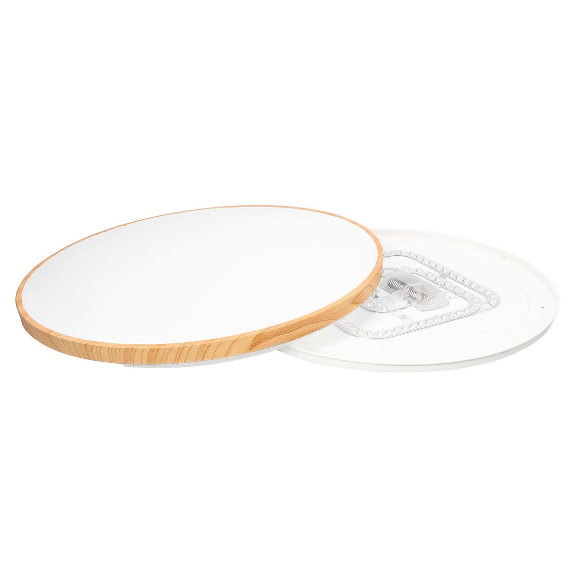 LED-Deckenleuchte 16-33949 Tens - Eichefarben, Natur, Kunststoff/Metall (59/59/7.5cm)