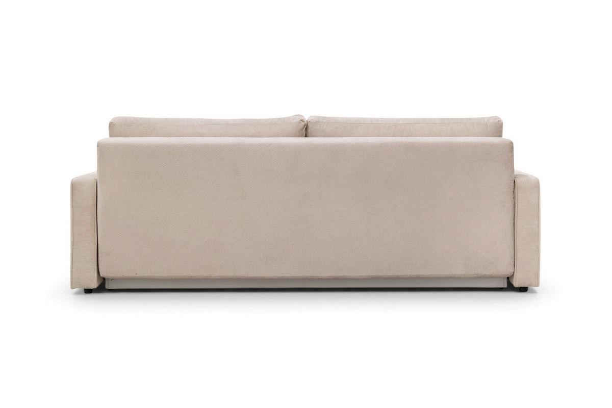 Rozkladacia pohovka NERA, béžová ženilka - béžová, Modern, textil/plast (232/90/100cm)