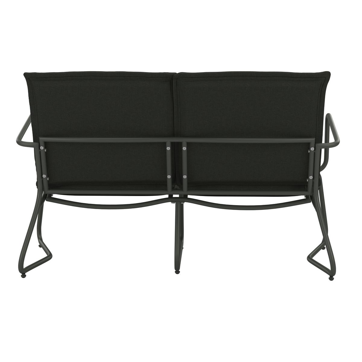 Loungegarnitur Kiel - Hellgrau/Schwarz, MODERN, Textil/Stein (141/78.5/71cm) - Beldano