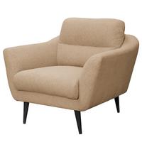 Sessel Tromso Beige B: 92 Cm - Beige/Schwarz, Design, Textil (92/87/88cm) - Livetastic