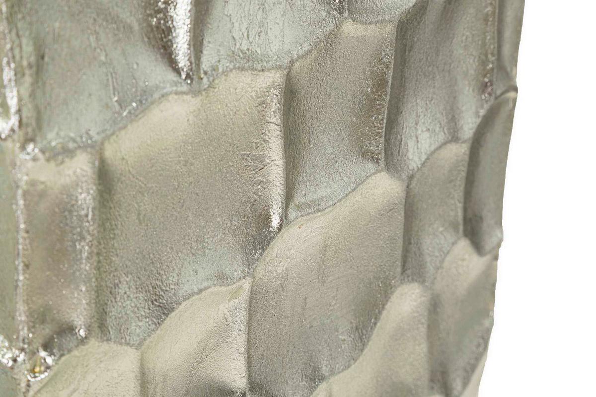 Vase Argy Set 3 Pcs Silberfarben B: 38,1 cm - Silberfarben, Basics, Metall (38,1/90,8/38,1cm)