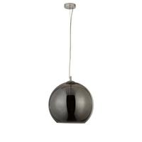 Hängeleuchte Balls H: 120 cm 1-Flammig, höhenverstellbar - Chromfarben, Design, Glas/Metall (35/120cm)