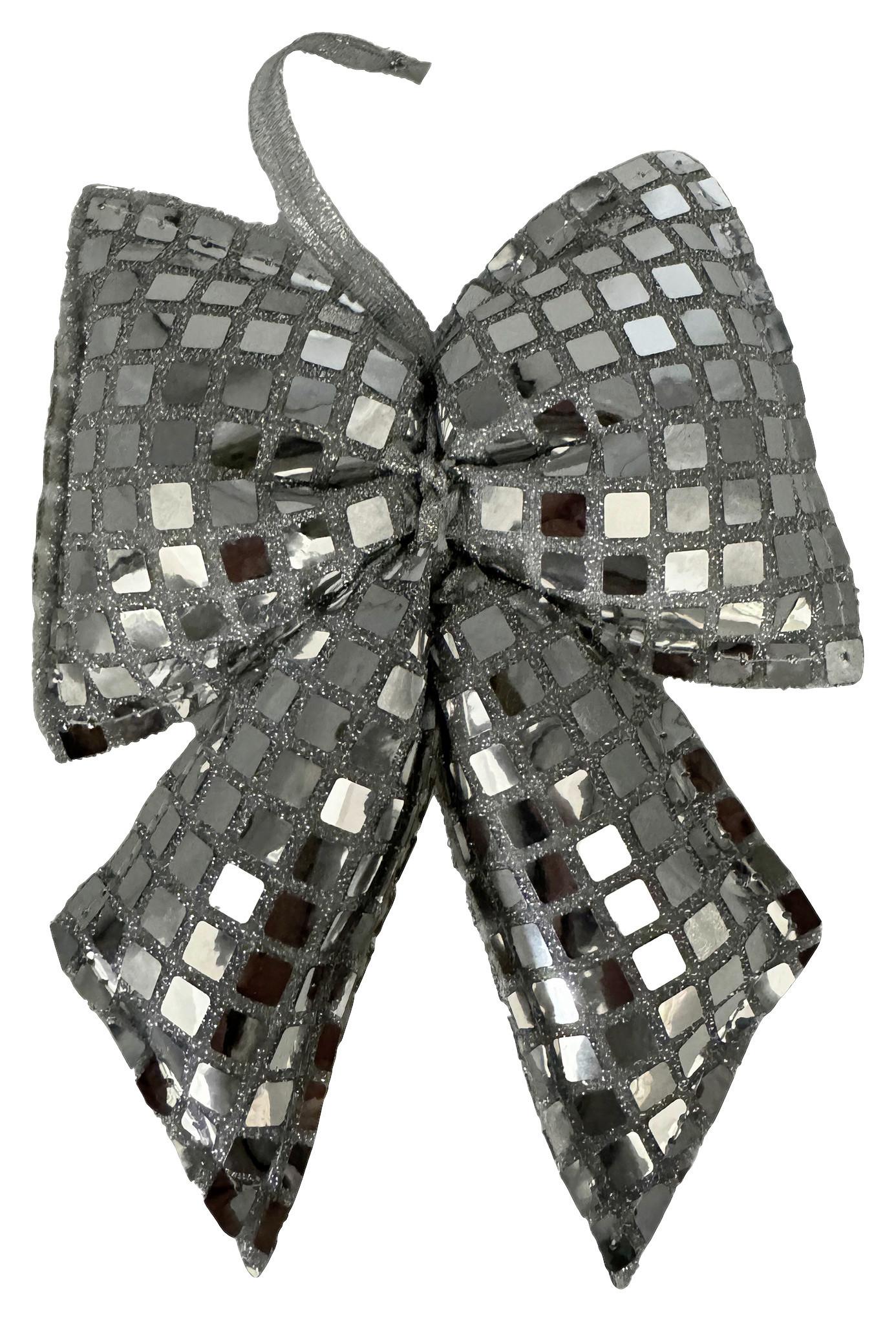 ZÁVESNÁ DEKORÁCIA GLINDA -PAZ- - strieborná, plast (13,5/17,5cm) - Mömax