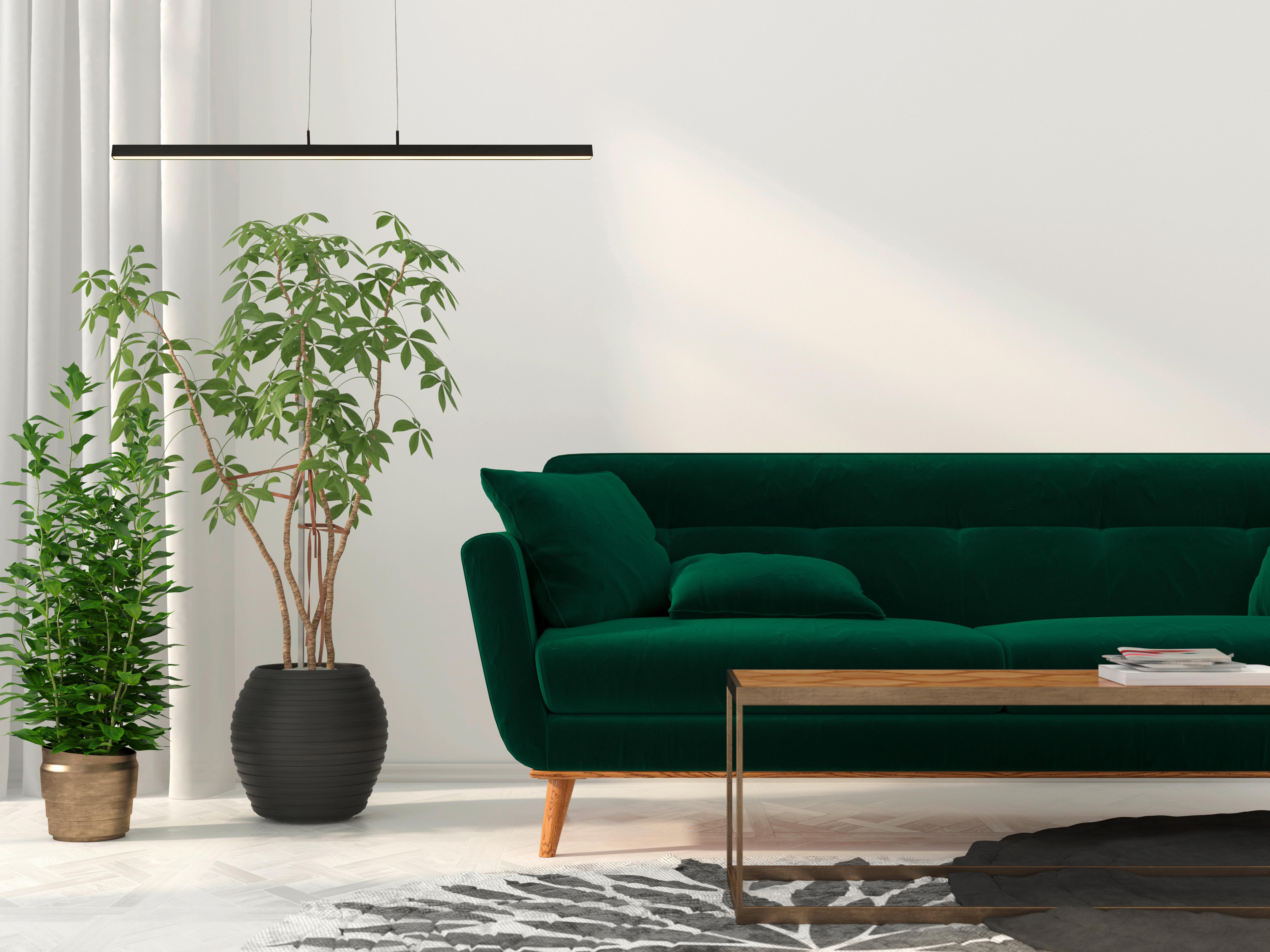 LED-Hängeleuchte 96381-1bk - Schwarz/Weiß, Basics, Kunststoff/Metall (80/70/118.5cm)