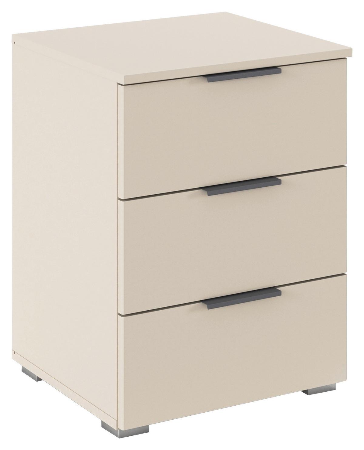 Nachtkästchen Alabama Champagner B: 47 cm - Champagner/Alufarben, MODERN, Holzwerkstoff (47/62/42cm) - Rauch Möbel