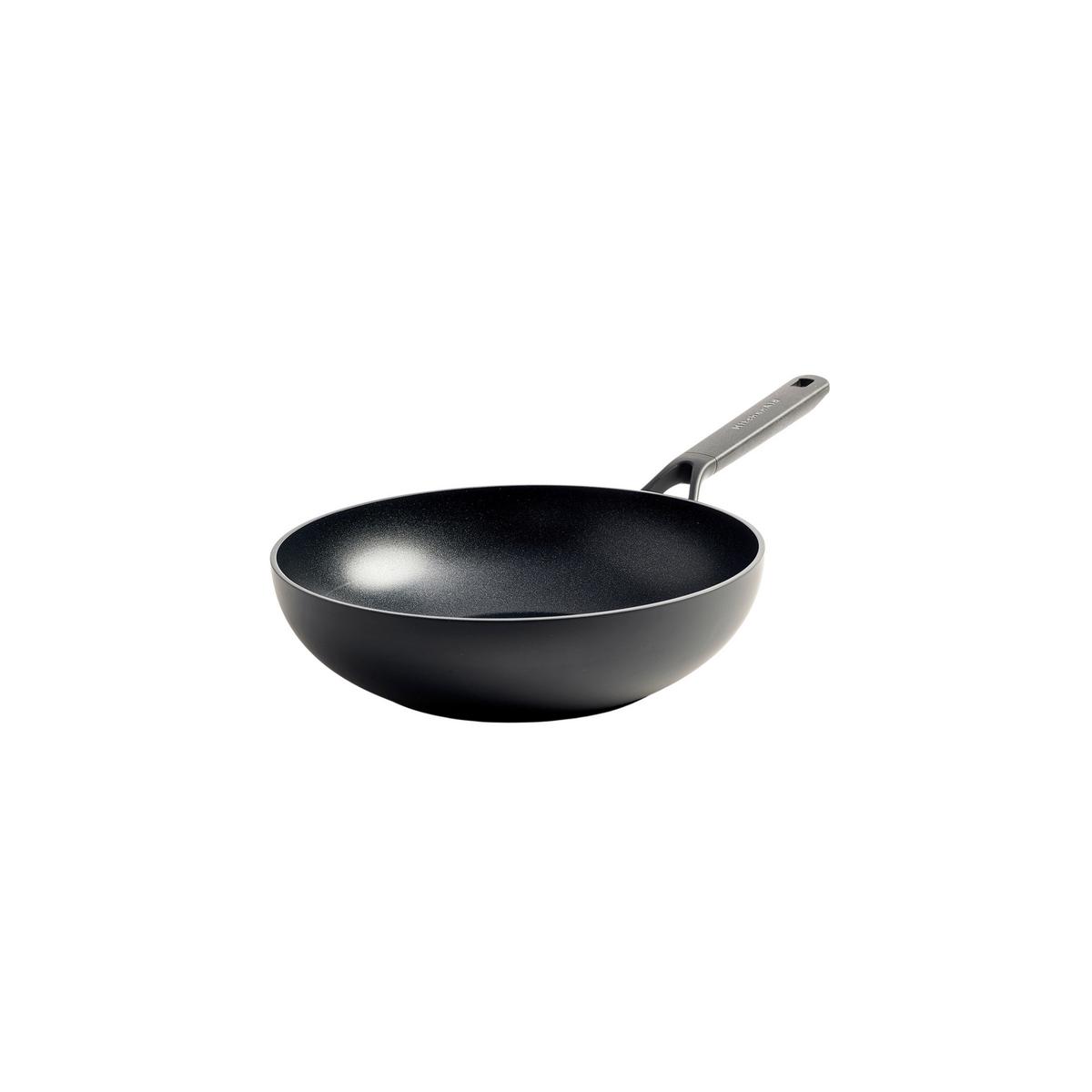Wok Classic Forged Schwarz D: 28 Cm - Schwarz, Basics, Kunststoff/Metall (28cm) - Kitchenaid
