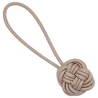 Raffhalter Knot - Naturfarben, MODERN, Holz/Textil (5,5cm) - Luca Bessoni